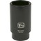 Dynamic 1/2" Drive Deep Socket, Black Phosphate, Tools 1/2" Drive 6 Point SAE, 1-5/16" Deep Length D014542 - alternate 1